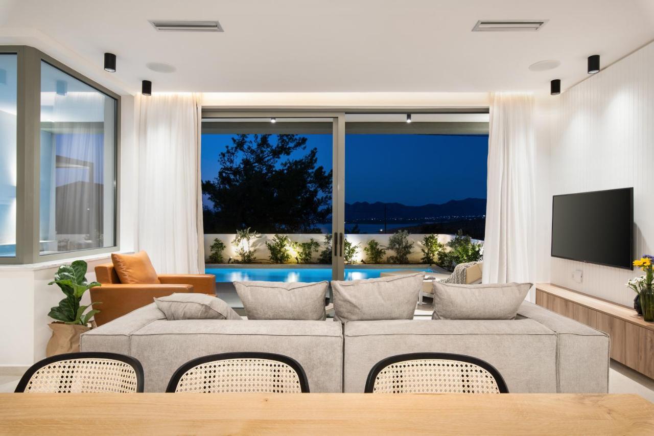 Lux Sea View Villa By Chania Living Stories Exterior foto