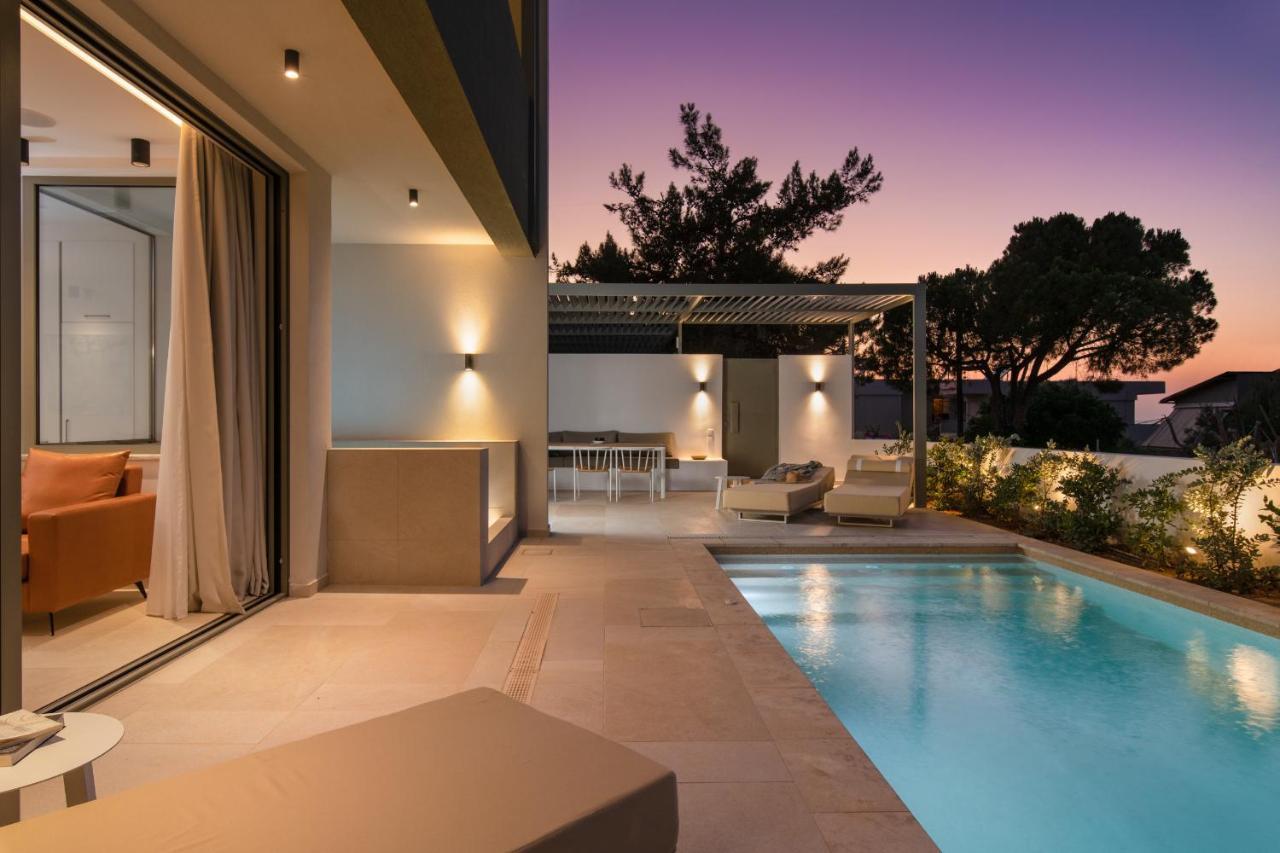 Lux Sea View Villa By Chania Living Stories Exterior foto